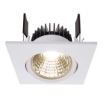 Deko-Light 565283 Einbaustrahler, COB-68-350mA-2700K-Eckig-Weiß, Stromkonstant, 16-17 V/DC, Bemess 