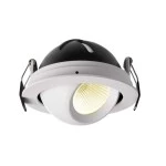 Deko-Light 565340 Einbaustrahler, Bellatrix, 9 W, 3000 K, Weiß, Stromkonstant, 18 V/DC, Bemessungs 