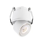 Deko-Light 565342 Einbaustrahler, Uni II Mini Tilt, 9 W, 3000 K, Weiß, Stromkonstant, 18-19 V/DC, 