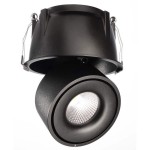 Deko-Light 565351 Einbaustrahler, Uni II Max Tilt, 24 W, 3000 K, Schwarz, Stromkonstant, 34-35 V/D 