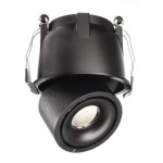 Deko-Light 565354 Einbaustrahler, Uni II Mini Tilt, 9 W, 3000 K, Schwarz, Stromkonstant, 18-19 V/D 