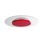 Deko-Light 620036 Deckenaufbauleuchte, Set, Zaniah 290 mm, 12 W, DIM, 3000 K, Cover Rot, 220-240 V 