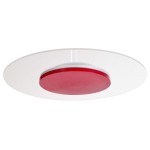Deko-Light 620044 Deckenaufbauleuchte, Set, Zaniah 370 mm, 18 W, DIM, 3000 K, Cover Rot, 220-240 V 