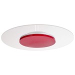 Deko-Light 620052 Deckenaufbauleuchte, Set, Zaniah 420 mm, 24 W, DIM, 3000 K, Cover Rot, 220-240 V 