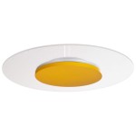 Deko-Light 620053 Deckenaufbauleuchte, Set, Zaniah 420 mm, 24 W, DIM, 3000 K, Cover Gelb, 220-240 