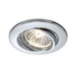 Deko-Light 686869 Einbaustrahler, Basic Rund, Tilt, 1x max 50 W MR16, Chrom, Spannungskonstant, 12 
