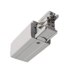 Deko-Light 710010 3-Phasen Schienensystem, D Line elektrischer Einspeiser links, Fenstergrau RAL 7 