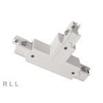 Deko-Light 710027 3-Phasen Schienensystem, D Line T-Verbinder links-links-rechts mit Wechselmech., 