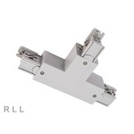 Deko-Light 710028 3-Phasen Schienensystem, D Line T-Verbinder links-links-rechts mit Wechselmech., 