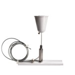 Deko-Light 710048 3-Phasen Schienensystem, D Line/Dali Seilabhängungshalter mit Deckenrosette 1,5m 