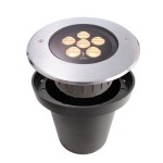 Deko-Light 730296 Bodeneinbauleuchte, Canum Asymmetrisch, 14 W, 3000 K, Silber, Spannungskonstant, 