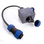 Deko-Light 730300 Elektrisches Montagezubehör, Weipu Verteilerbox 2-polig, Länge: 57 mm, Breite: 5 