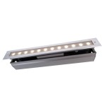 Deko-Light 730434 Bodeneinbauleuchte, Line, 18 W, 3000 K, Silber, 220-240 V/AC, 50 / 60 Hz, IP 67 