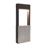 Deko-Light 733043 Pollerleuchte, Chertan 450 mm, 13 mm, 3000 K, Grau, 100-277 V/AC, 50 / 60 Hz, IP 