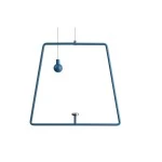 Deko-Light 930630 Mechanisches Systemzubehör, Pendel für Magnetleuchte Miram Blue, Breite: 205 mm, 