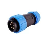 Deko-Light 940057 Elektrisches Montagezubehör, Weipu HQ 12/24/48V Stecker 5-polig, Länge: 65 mm, H 