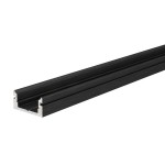 Deko-Light 970003 Profil, U-Profil flach AU-01-08, 2m, Schwarz, Aluminium, Matt, Eloxiert, Länge: 
