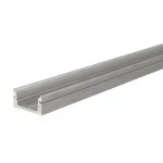 Deko-Light 970007 Profil, U-Profil flach AU-01-08, 2m, Silber, Aluminium, Gebürstet, Länge: 2000 m 