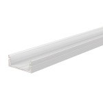 Deko-Light 970045 Profil, U-Profil flach AU-01-12, 2m, Weiß, Aluminium, Matt, Pulverbeschichtet, L 