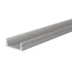Deko-Light 970047 Profil, U-Profil flach AU-01-12, 2m, Silber, Aluminium, Gebürstet, Länge: 2000 m 