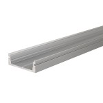 Deko-Light 970060 Profil, U-Profil flach AU-01-15, 1m, Silber, Aluminium, Matt, Eloxiert, Länge: 1 