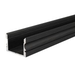 Deko-Light 970163 Profil, U-Profil hoch AU-02-15, 2m, Schwarz, Aluminium, Matt, Eloxiert, Länge: 2 