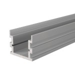 Deko-Light 970741 Profil, IP-Profil, U-hoch AU-05-15, 2m, Silber, Aluminium, Naturbelassen, Länge: 