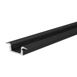 Deko-Light 975003 Profil, T-Profil flach ET-01-08, 2m, Schwarz, Aluminium, Matt, Eloxiert, Länge: 
