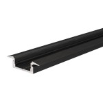 Deko-Light 975023 Profil, T-Profil flach ET-01-10, 2m, Schwarz, Aluminium, Matt, Eloxiert, Länge: 