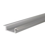 Deko-Light 975041 Profil, T-Profil flach ET-01-12, 2m, Silber, Aluminium, Matt, Eloxiert, Länge: 2 
