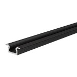 Deko-Light 975083 Profil, T-Profil flach ET-01-05, 2m, Schwarz, Aluminium, Matt, Eloxiert, Länge: 