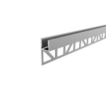 Deko-Light 975390 Profil, Fliesen-Profil Abschluss EA-03-12, 2m, Silber, Aluminium, Matt, Eloxiert 