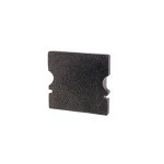 Deko-Light 978052 Profil Endkappe, Endkappe P-AU-02-10 Set 2 Stk, Schwarz, Kunststoff, Länge: 16 m 