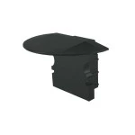 Deko-Light 978122 Profil Endkappe, Endkappe P-ET-02-08 Set 2 Stk, Schwarz, Kunststoff, Länge: 23 m 