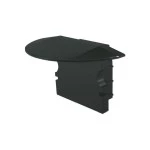 Deko-Light 978132 Profil Endkappe, Endkappe P-ET-02-10 Set 2 Stk, Schwarz, Kunststoff, Länge: 25 m 