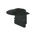 Deko-Light 978622 Profil Endkappe, Endkappe F-ET-02-08 Set 2 Stk, Schwarz, Kunststoff, Länge: 23 m 