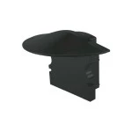 Deko-Light 978632 Profil Endkappe, Endkappe F-ET-02-10 Set 2 Stk, Schwarz, Kunststoff, Länge: 25 m 