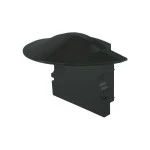 Deko-Light 978642 Profil Endkappe, Endkappe F-ET-02-12 Set 2 Stk, Schwarz, Kunststoff, Länge: 27 m 