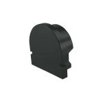 Deko-Light 979502 Profil Endkappe, Endkappe R-AU-01-10 Set 2 Stk, Schwarz, Kunststoff, Länge: 16 m 