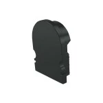 Deko-Light 979532 Profil Endkappe, Endkappe R-AU-02-12 Set 2 Stk, Schwarz, Kunststoff, Länge: 18 m 