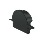 Deko-Light 979552 Profil Endkappe, Endkappe R-ET-01-12 Set 2 Stk, Schwarz, Kunststoff, Länge: 27 m 