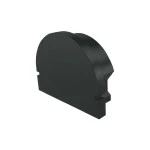 Deko-Light 979592 Profil Endkappe, Endkappe R-AU-01-15 Set 2 Stk, Schwarz, Kunststoff, Länge: 21 m 