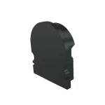 Deko-Light 979612 Profil Endkappe, Endkappe R-AU-02-15 Set 2 Stk, Schwarz, Kunststoff, Länge: 21 m 