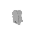 Deko-Light 979671 Profil Endkappe, Endkappe R-AU-02-05 Set 2 Stk, Grau, Kunststoff 