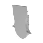 Deko-Light 979731 Profil Endkappe, Endkappe R-ET-04-12 Set 2 Stk, Grau, Kunststoff, Länge: 32.4 mm 