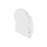 Deko-Light 980010 Profil Endkappe, Endkappe L-AU-02-10 Set 2 Stk, Weiß, Kunststoff, Länge: 16 mm, 