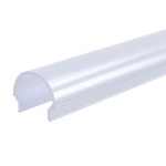 Deko-Light 984514 Profil Abdeckung, Abdeckung R-01-10, 1m, milchig, PMMA, Satiniert 40% Transmissi 