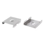 Deko-Light 987010 Profil Halteklammer, 2er Set Halteklammern für AU-20, Metall, Länge: 30 mm, Brei 