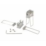 Deko-Light 987040 Profil Zubehör, Nutenstein mit Spannfedern Set 2 Stk, Aluminium, Länge: 25 mm, H 