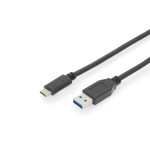 Digitus AK-300146-010-S USB Type-C Anschlusskabel Gen2 Type-C auf A 1 Meter 